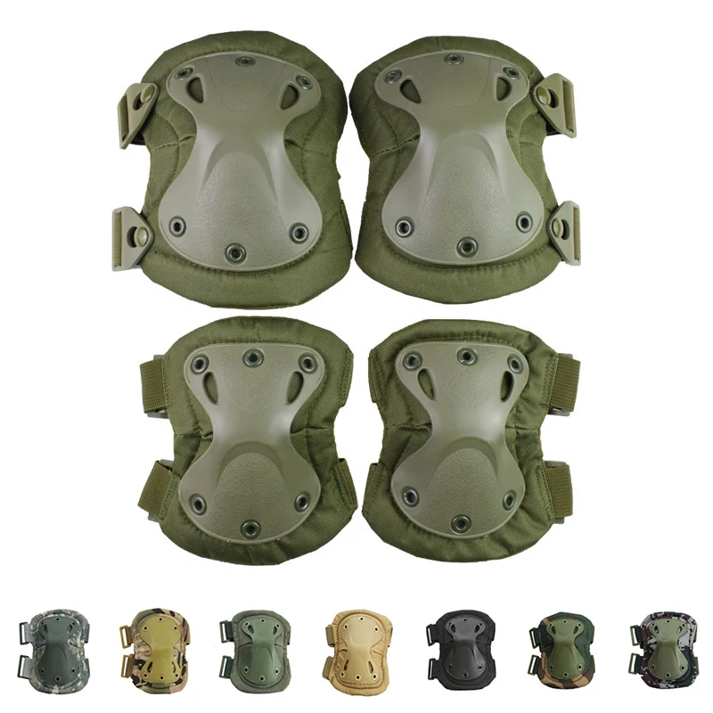 Tactical Gear Knee Pad Elbow CS Military Security Protection Army Airsoft Outdoor Sport Hunting Kneepad Safety Gear Knee Pads