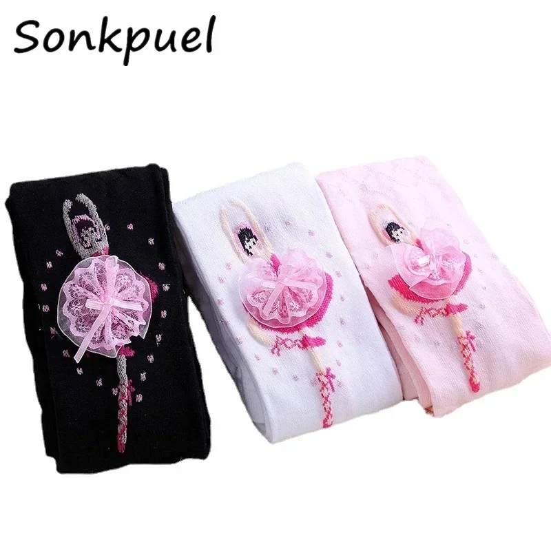 Girls Autumn Cotton Pantyhose Cute Soft Knitted Tights for Baby Girl Infant Toddler Stocking Children Clothing kids pantyhose toddler tights