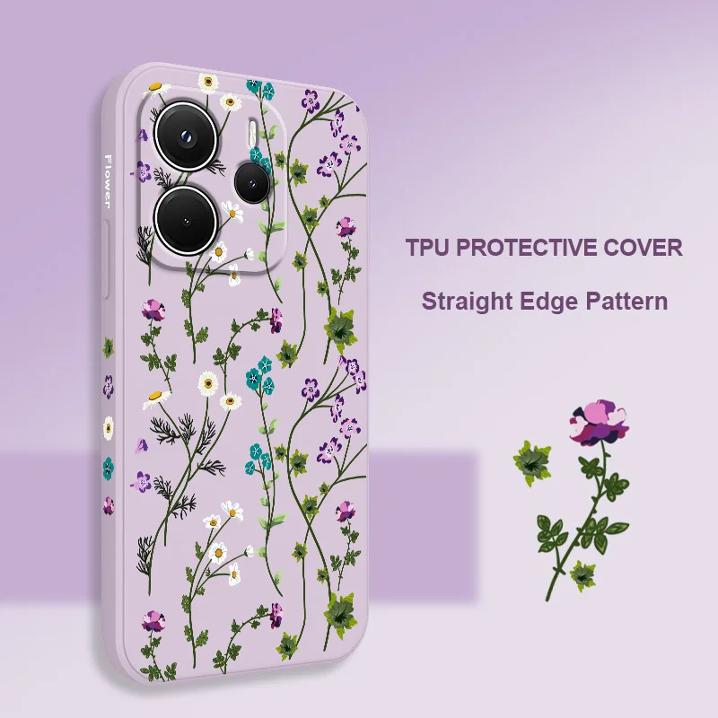 Floral Vine Liquid Silicone Phone Case