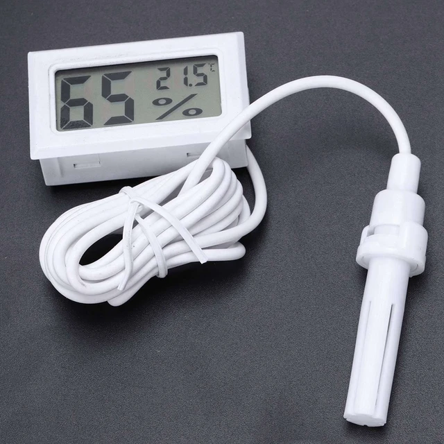 Embedded Temperature and Humidity Meter FY-12 Electronic Hygrometer Digital  Temperature and Humidity Meter with Probe 1 Pcs - AliExpress