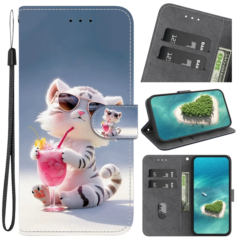 Fashion Leather Wallet Phone Case Holder - Premium Cover and Etui