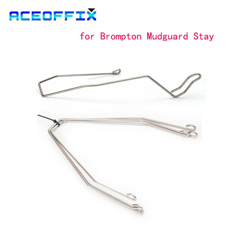 Aceoffix for Brompton Mudguard Stay a line c line Steel Bracket Holder Stainless for Front Rear Fender Bike Accessories bicycle fender