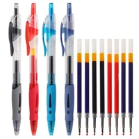 Retractable Gel Pen set 0.5mm Black Blue Red Ink Refill Ballpoint Pens School Office Supplies Business Signature Stationary 1