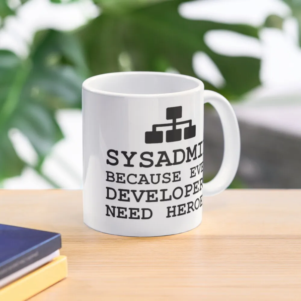 

sysadmin because even developers need heroes Coffee Mug Mug Beer