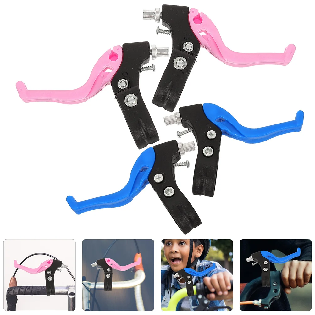 

2 Pairs Bicycle Brake Lever Bike Brakes Kids' Bicycles Component Bar Ends Aluminum Alloy Child