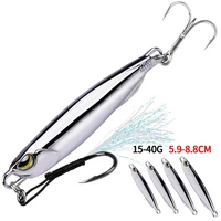 1PC Metal Jigs Lure 10g 15g 20g 30g 40g Trolling Fishing Bait Sinking Hard Wobbler Long Casting Artificial Swimbait Fishing Lure 1