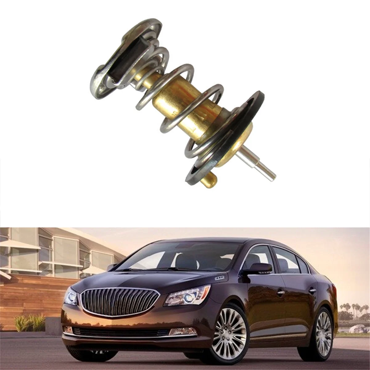 Engine Cooling Thermostat for Chevrolet Captiva Equinox Impala Buick Lacrosse Cadillac SRX XTS 3.6L 12651113 15-81750