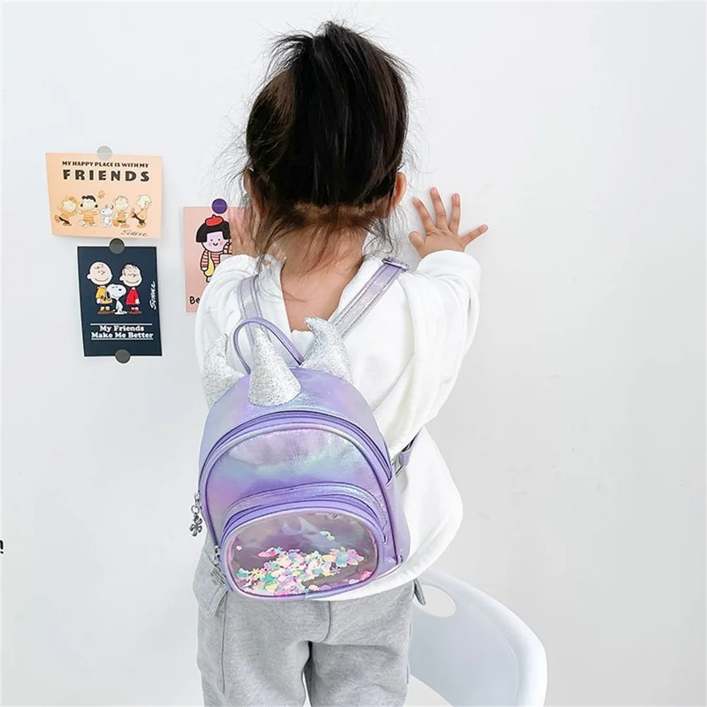Personalized Kindergarten Backpacks Cute Unicorn Children's Small Schoolbag Baby Birthday Gift Backpack with Name for Going Out 3