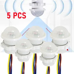 Pack of Motion Sensor Smart Switches with Infrared Detection for Smart Home Automation (5 PCS)