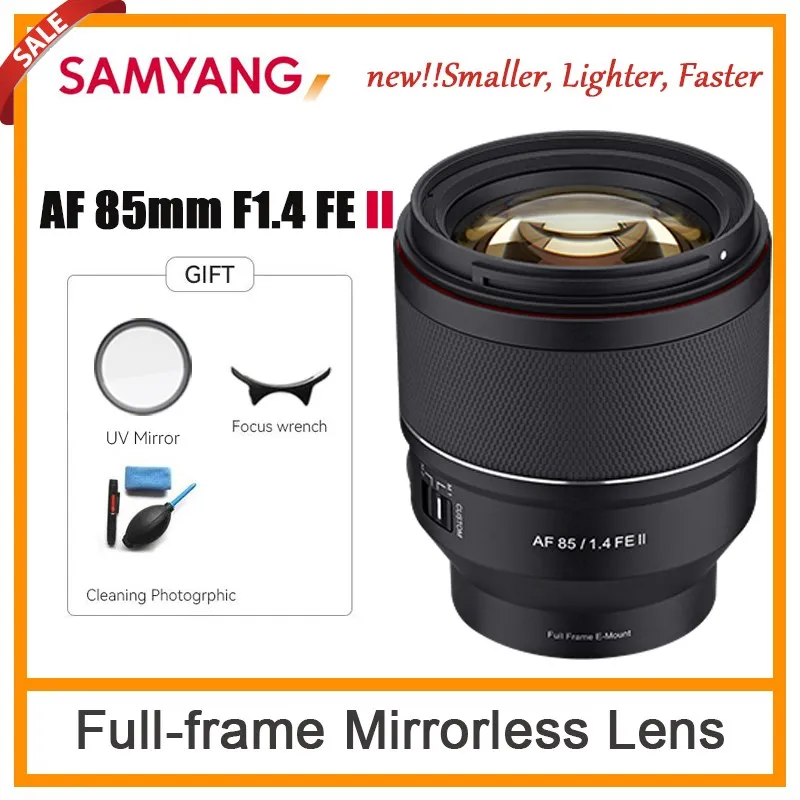 Samyang 85Mm F1.4 Ii Af Fe Obiettivo Con Messa A Fuoco Automatica Obiettivo Per Fotocamera Con Ampia Apertura A Telaio Completo Per Fotocamere Sony Fe