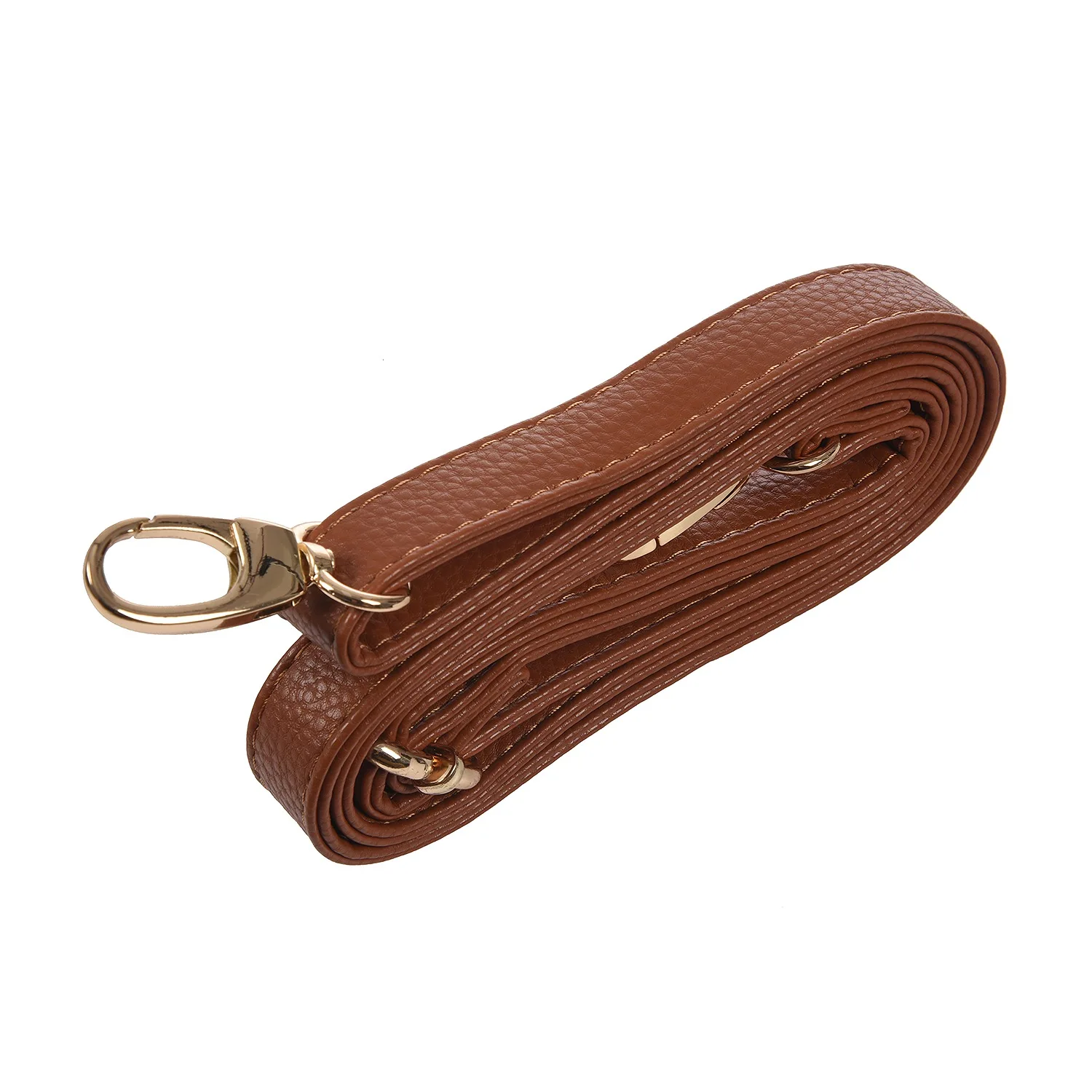 T27C DIY Replacement Leather Bag Shoulder Strap Handle Cross Body Adjustable 140*2cm, Brown