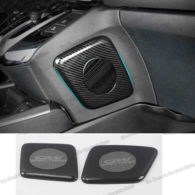 Carbon Fiber Center Dashboard Cover Trim Sticker For Honda CRV CR-V  2017-2022