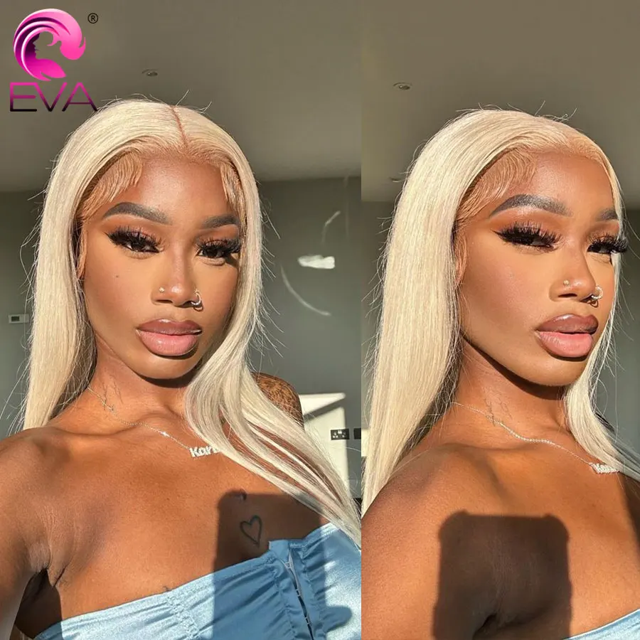 

613 Blonde Straight 13x6 Lace Frontal Wig Human Hair Wigs 13x4 Lace Front Wigs 613 Color Pre Plucked Glueless Wigs For Women