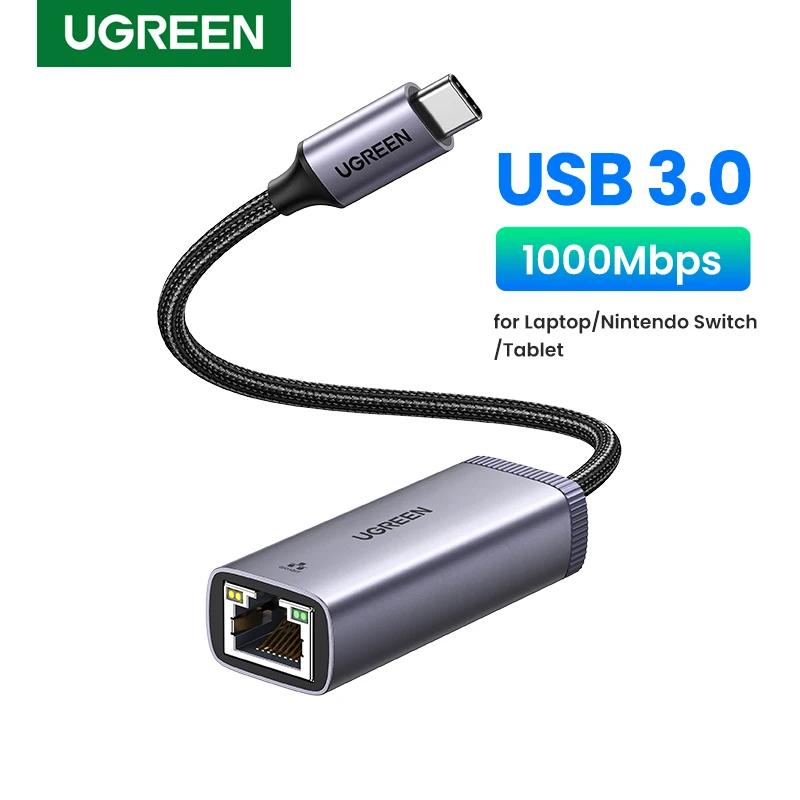 Ugreen Usb C Ethernet Usb-c To Rj45 Lan Adapter For Macbook Pro Samsung Galaxy S9/s8/note 9 Type C Card Usb Ethernet - Network Cards - AliExpress