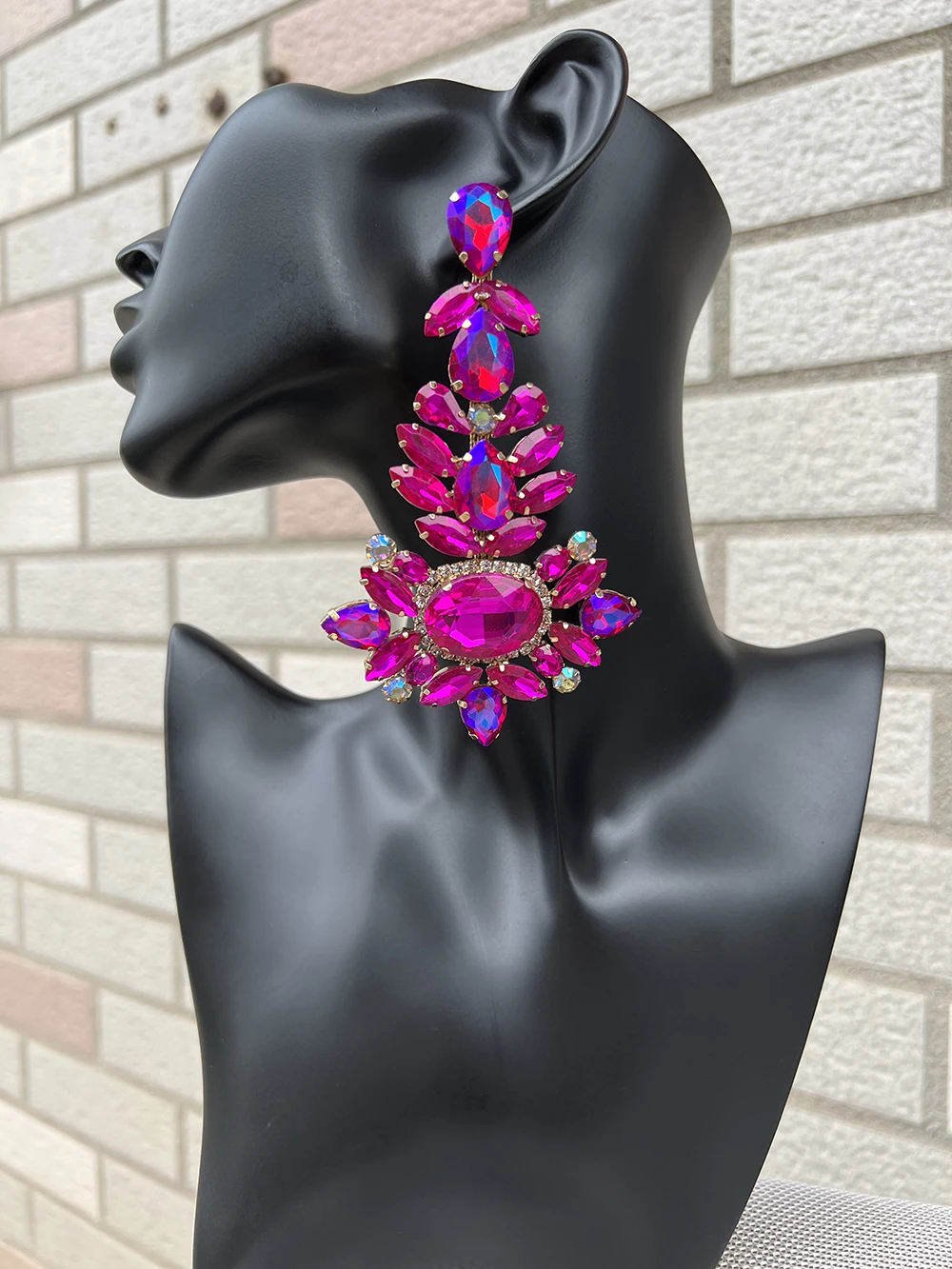 Wholesale Statements Earrings Statement Rhinestone Earrings New