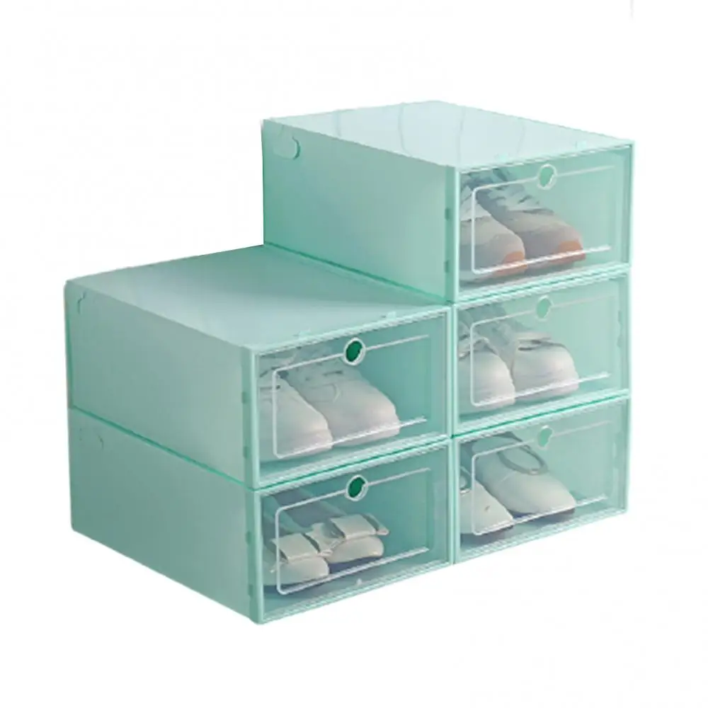 Stackable Decor Storage Container Dustproof Transparent Type Shoes Home Decor