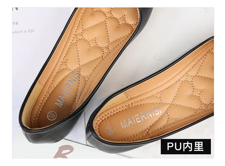 Zapatos planos con punta estrecha para mujer