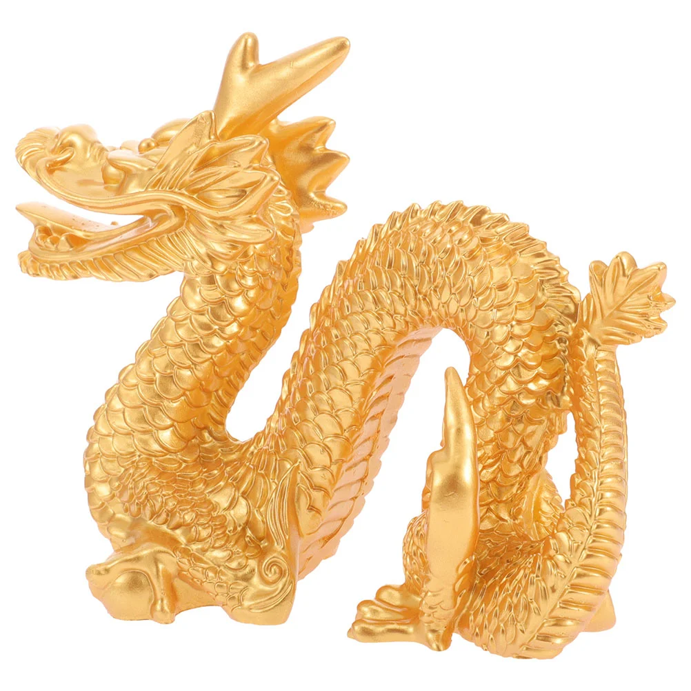 

Resin Zodiac Dragon Ornament Living Room Decorations Chinese Statue Sculpture for Animal Statues Small Craft Figurine