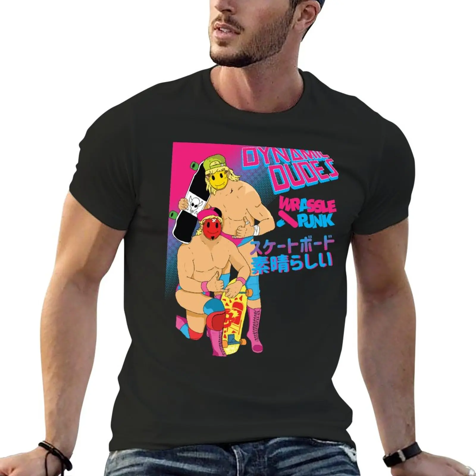 

New dynamic dudes T-Shirt hippie clothes sweat shirts graphics t shirt sports fan t-shirts oversized t shirt men