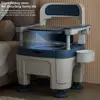 1Pc Bedside Commode with Handles Portable Toilet Chair Seat Height Adjustable Portable Adult Potty Toilet Load 882lb for Seniors 3
