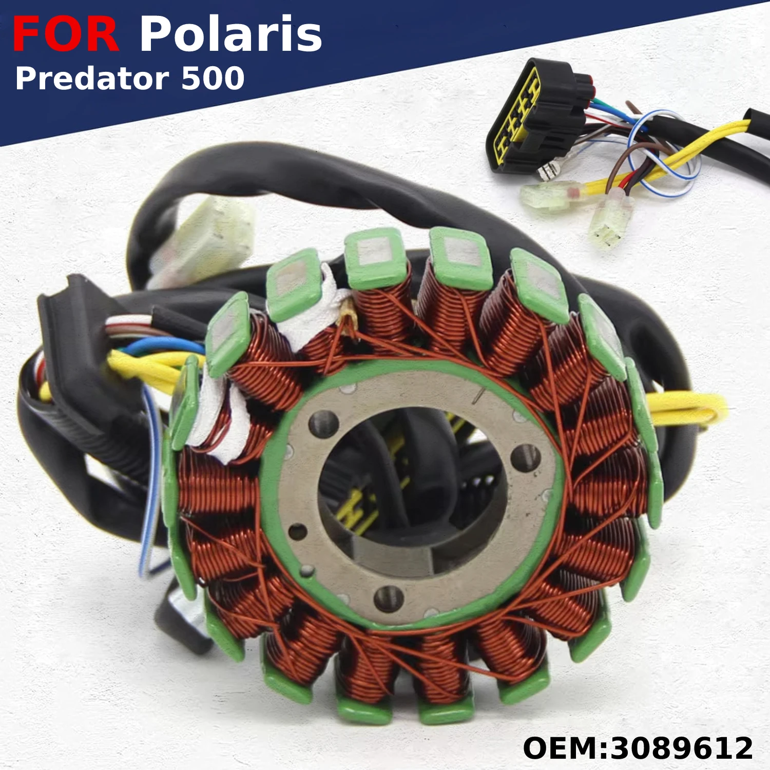 오토바이 부품 엔진 고정자 발전기 점화 코일 Polaris Predator 500 2005-2007 3089612 Snow Moped Magneto 액세서리