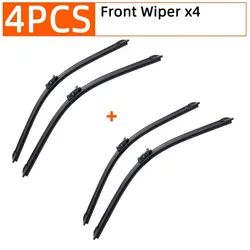 YONGRUN All - Season Durable Car Wiper - Front & Rear Windshield Accessory (4PCS)