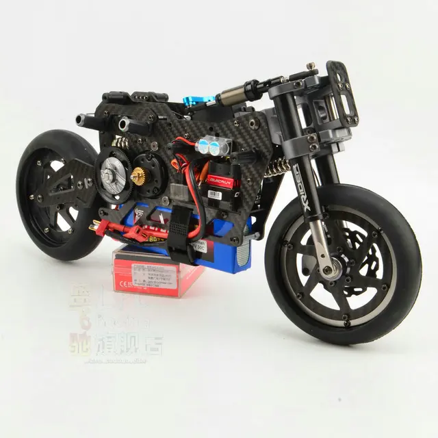 X-Rider 1:5 Scorpio RC Motorcycle MOTO GP Fiberglass CNC Metal Frame Classic Model Scooter with Disc Brake 3