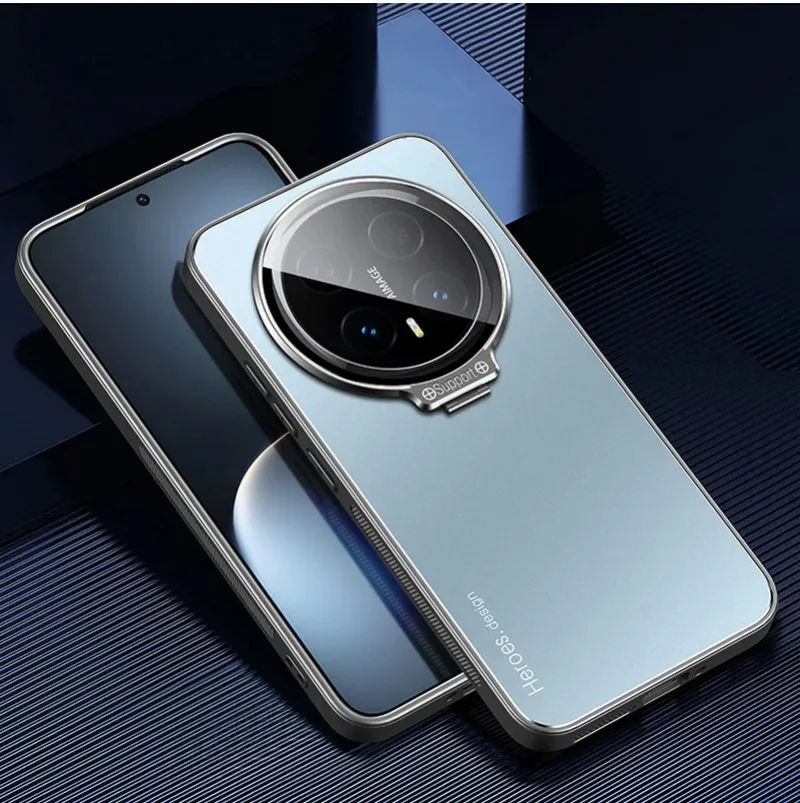 Premium Shockproof Matte Case with Metal Lens Holder & Kickstand