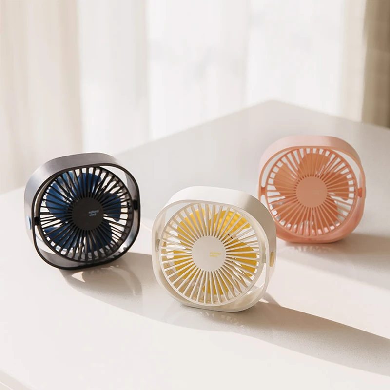 

Desk Fan USB Strong Airflow & Quiet Operation 3 Speed Wind Mini Table Fan 360° Rotatable Head for Home Office Bedroom Table