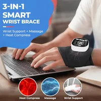 Electric Heating Hand Massager EMS Wrist Guard 12 Modes Wrist Hot Compress Wristband for Carpal Tunnel Muscle Fatigue Relief 2