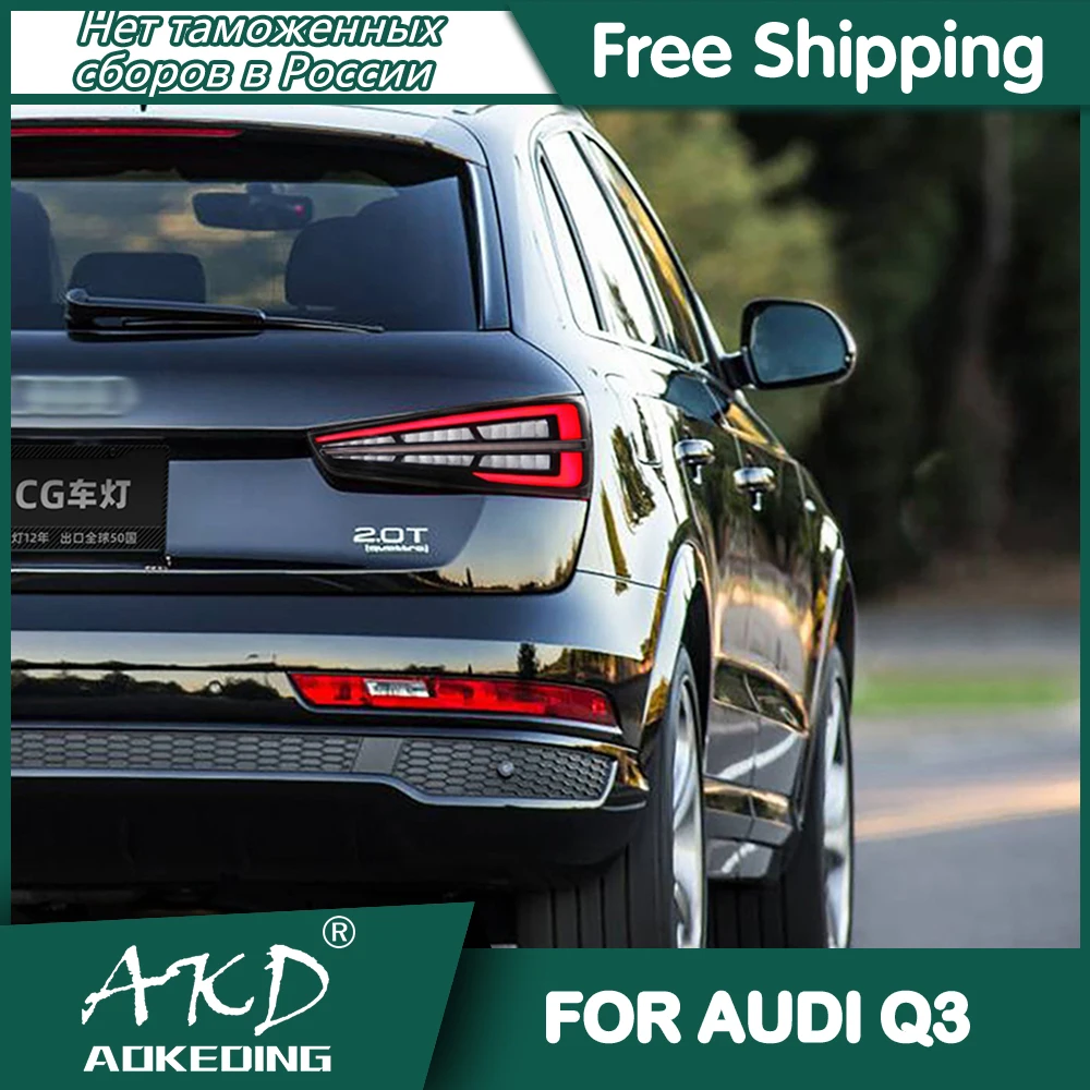 

Car For Audi Q3 2013-2019 Tail Lamp Led Fog Lights DRL Hella Tuning Light Car Accessories Q3 Tail Lights
