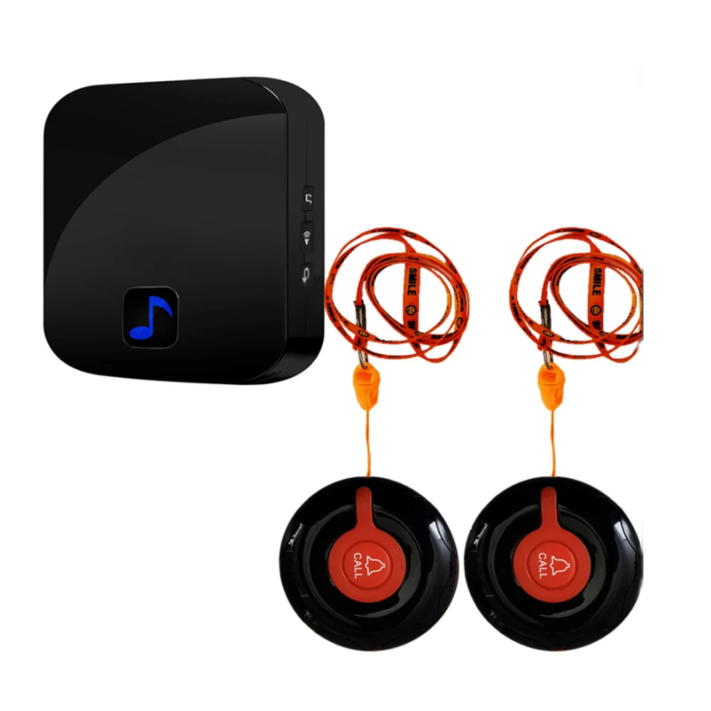 EU Plugs Wireless Receiver Restaurant Pager Waiter Call 433MHz for Cafe Office Bar Wireless Call Function