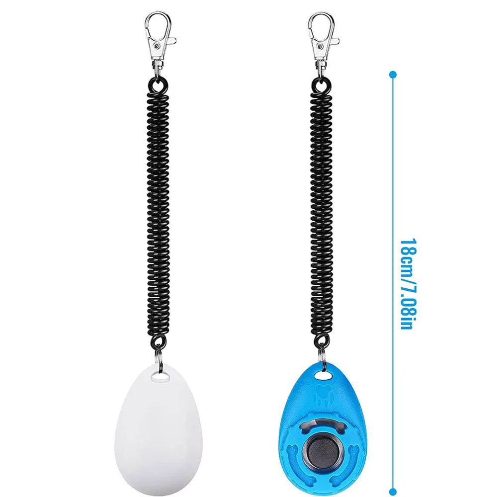 Dog Training Clicker 2/Pack with Adjustable Wrist Strap for Cats Puppy Birds Horses