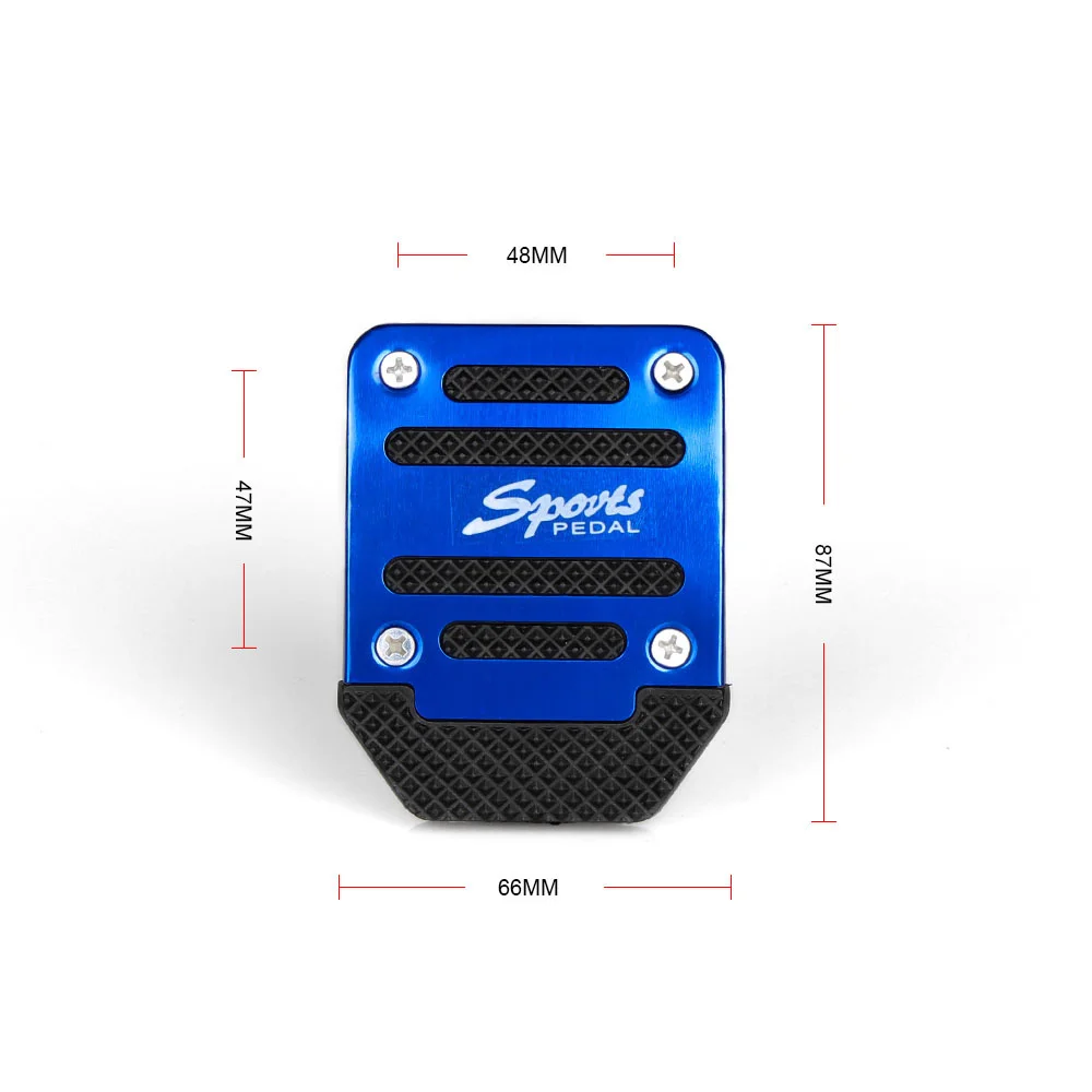 Pedal Cover Car Pedal Cover Set Kit Aluminum Manual Transmission Universal Auto Accessories Non-Slip 3Pcs