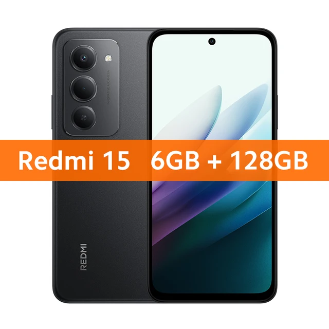 スマートフォン本体 Redmi 15 6gb/128Gb Redmi 15 5G (White 6GB+128GB) 50MP AI Camera-Global Version. “NO