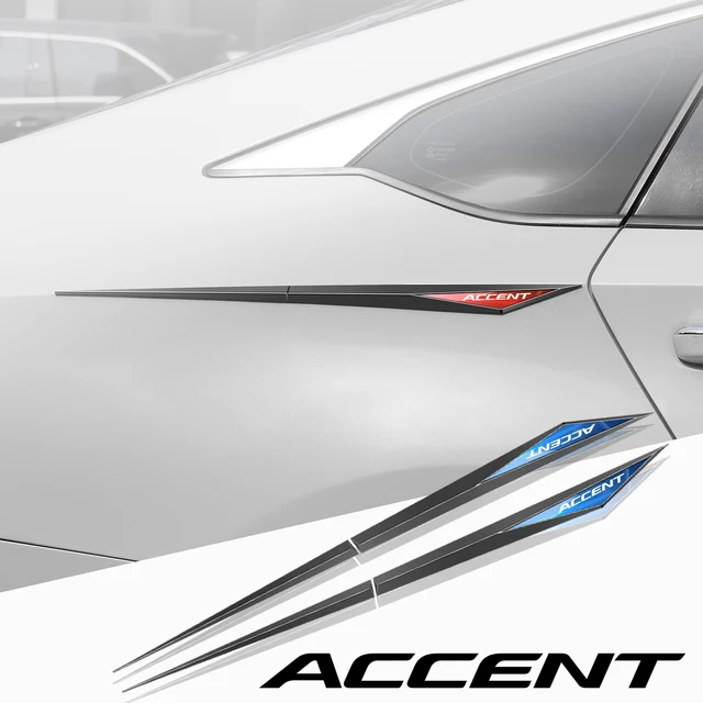 2pcs car stickers TPU car accessories para auto for Hyundai accent