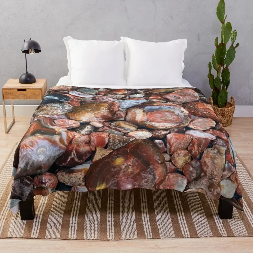 

Agate Puzzle Throw Blanket Multi-Purpose anime Luxury Throw wednesday Blankets