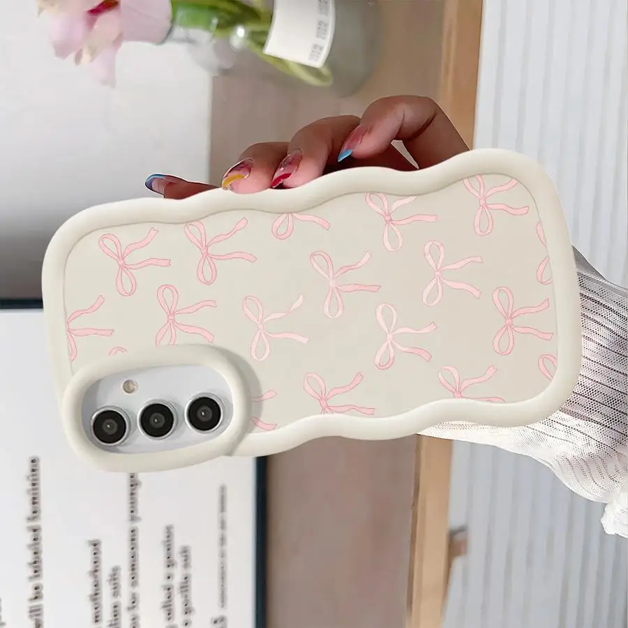 Fashion Pink Bow Soft Phone Cover Case