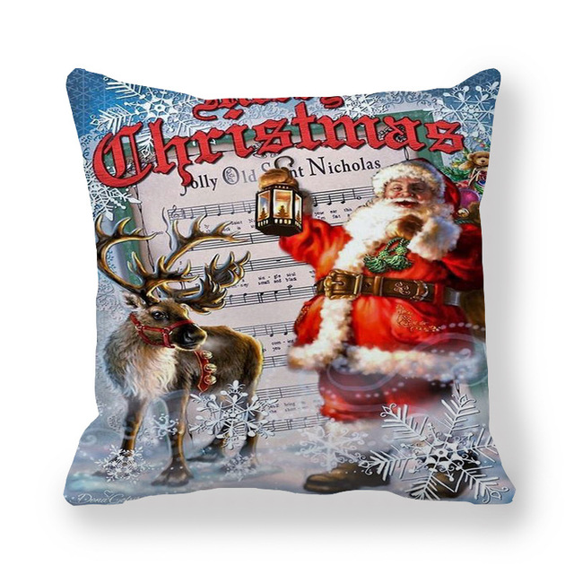 Cushion Cover Merry Christmas Decorations For Home Christmas Ornaments 2021 Navidad Xmas Noel New Year Gifts 2022