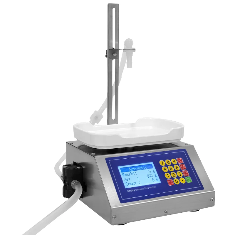3000ml Liquid Filling Machine Weighing Diaphragm Pump Electronic Scale Water Filler Olive Oil Water Drink Wine Juice Csy-3200