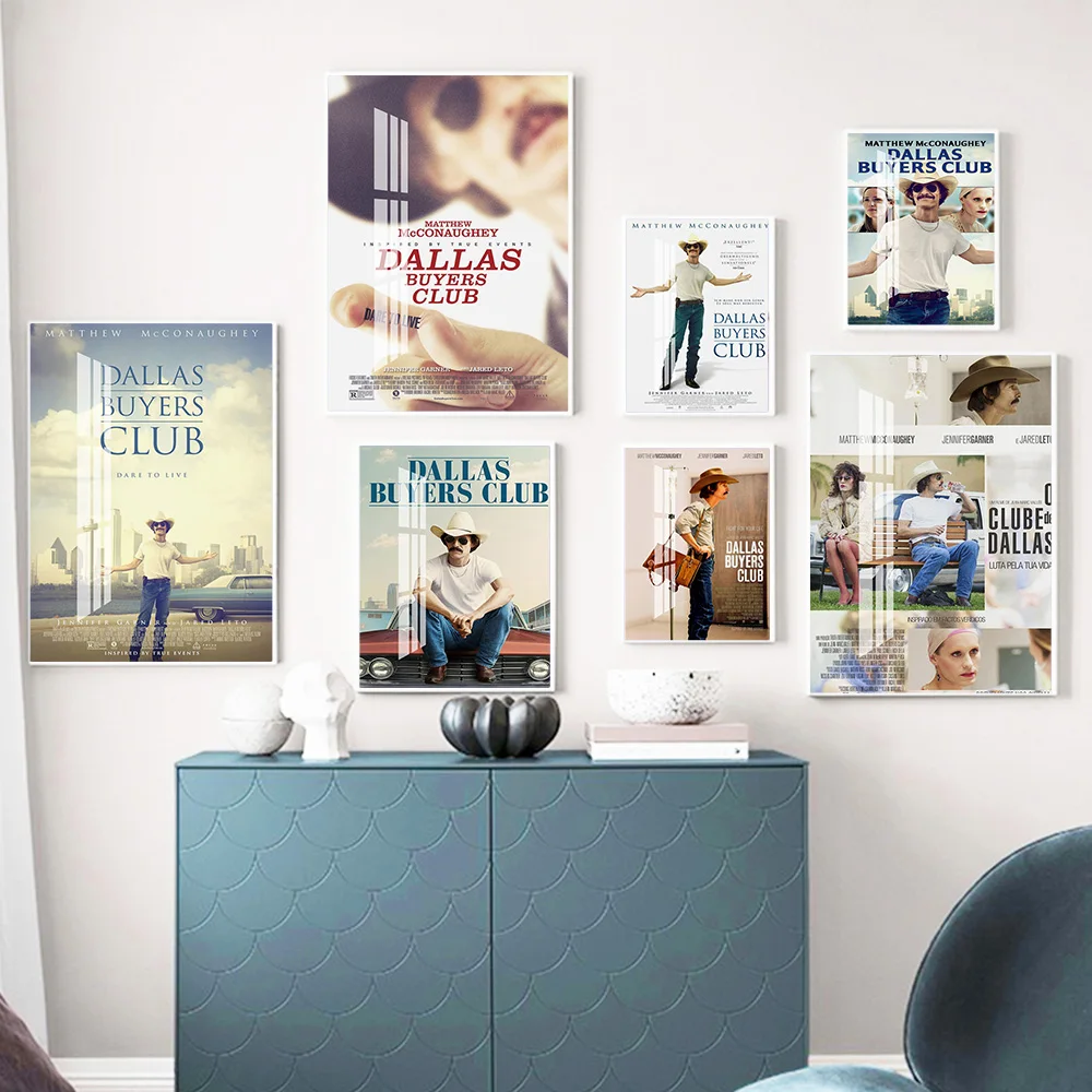 

Dallas Buyers Club American Biographical Drama Film Print Art Poster Movie Wall Picture Video Room Cinema Decor Canvas Painting