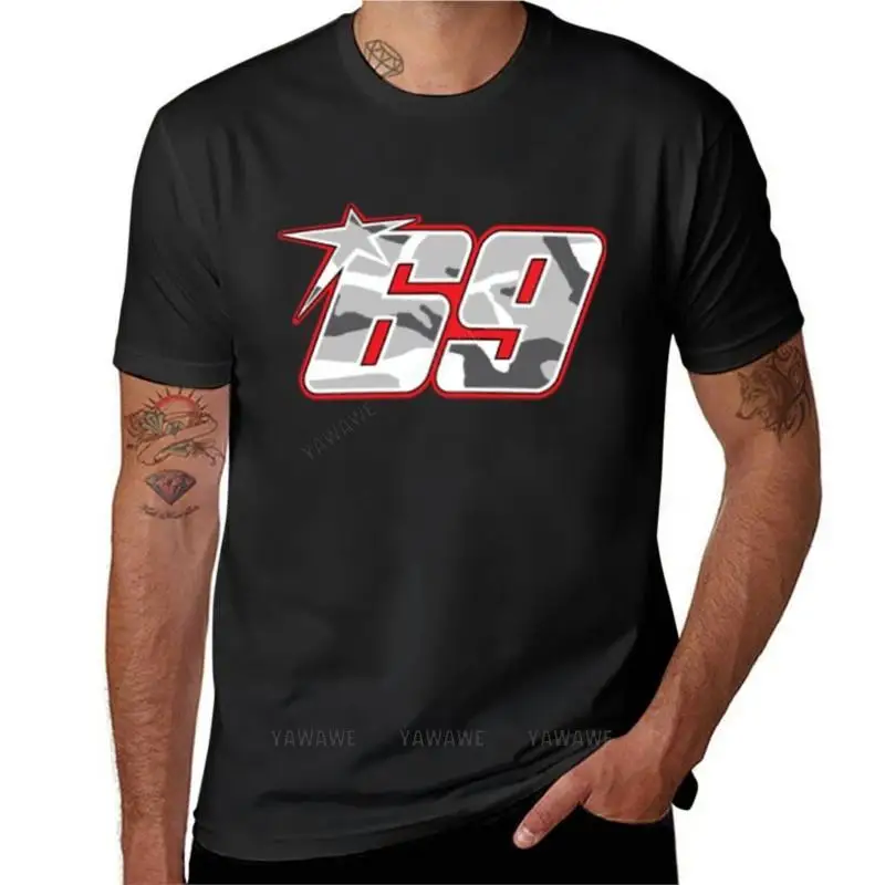 69 Nick Hayden T-Shirt T-Shirt Uomo T-Shirt Corta T-Shirt Uomo Adolescenti T-Shirt Nera Estate