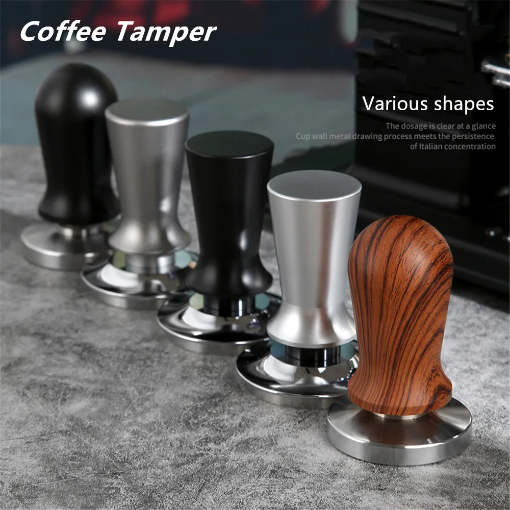 

Adjustable Depth Calibrated Coffee Tamper 51/53/58mm Stainless Steel Espresso Anti Pressure Deviation Distributor Portafilter