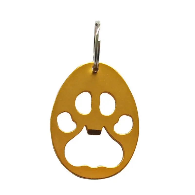 

Free shipping Creative Party Supplies paw print beer bottle opener cheap bulk Aluminum Alloy bottle opener keychain LX8529