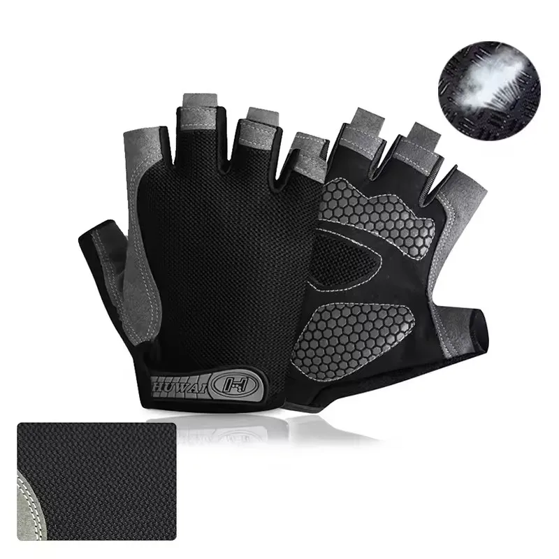 Cycling Gloves Breathable Anti-Slip Half Finger for Fitness Cycling Summer Gym for Men And Women Bicycle Riding Fishing