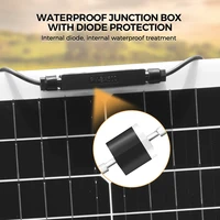 Kit de panneaux solaires flexibles 50W 80W 90W 100W 105W 120W 150W, chargeur solaire hors réseau 12V avec contrôleur de charge solaire et câbles 4