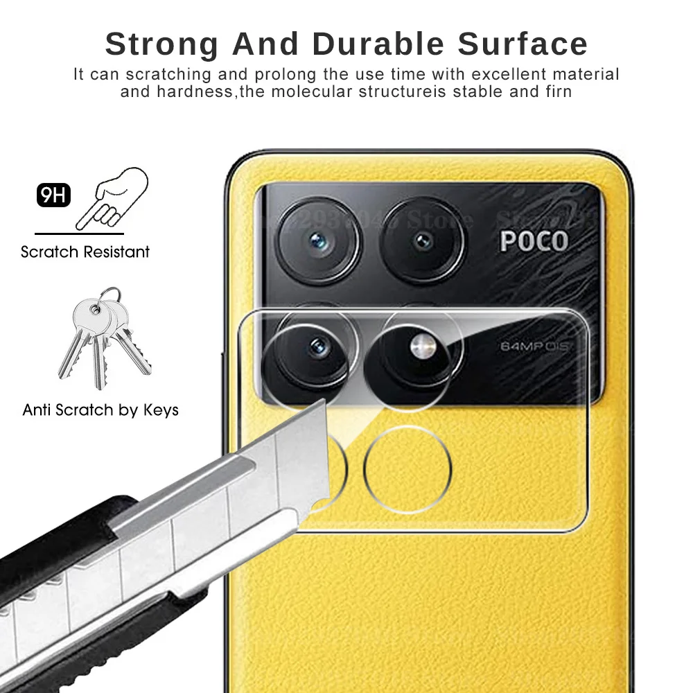 2-Pack 3D Lens Tempered Glass Camera Screen Protector
