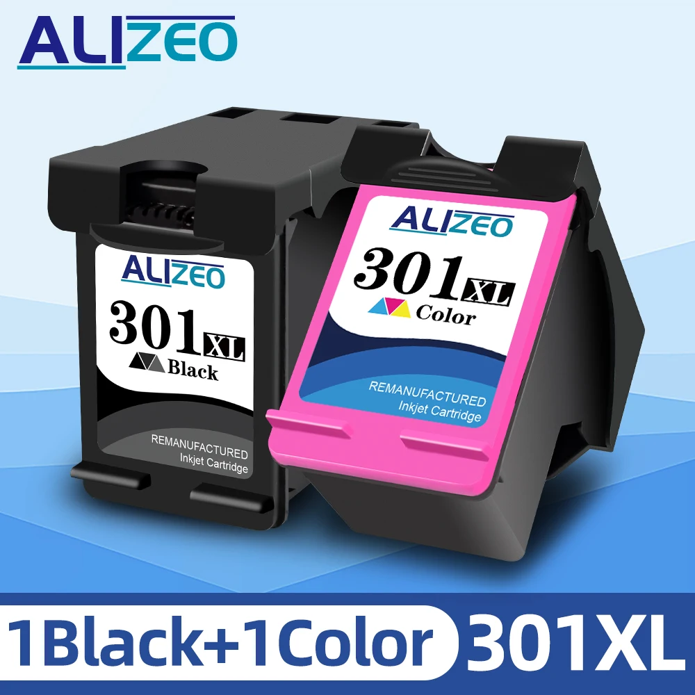 Alizeo Ink Cartridge 301XL For HP 301 XL Remanufactured Replacement Deskjet  1000 1010 1011 1012 1050 1051 1055 1056 1050a - AliExpress