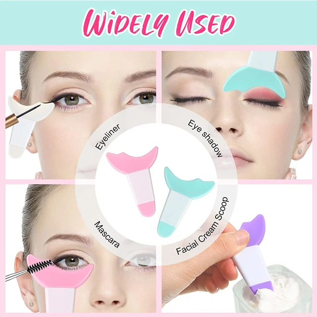 Resusable Silicone Eyelash Shield Applicator Guard Tool Makeup, mascara guard tool
