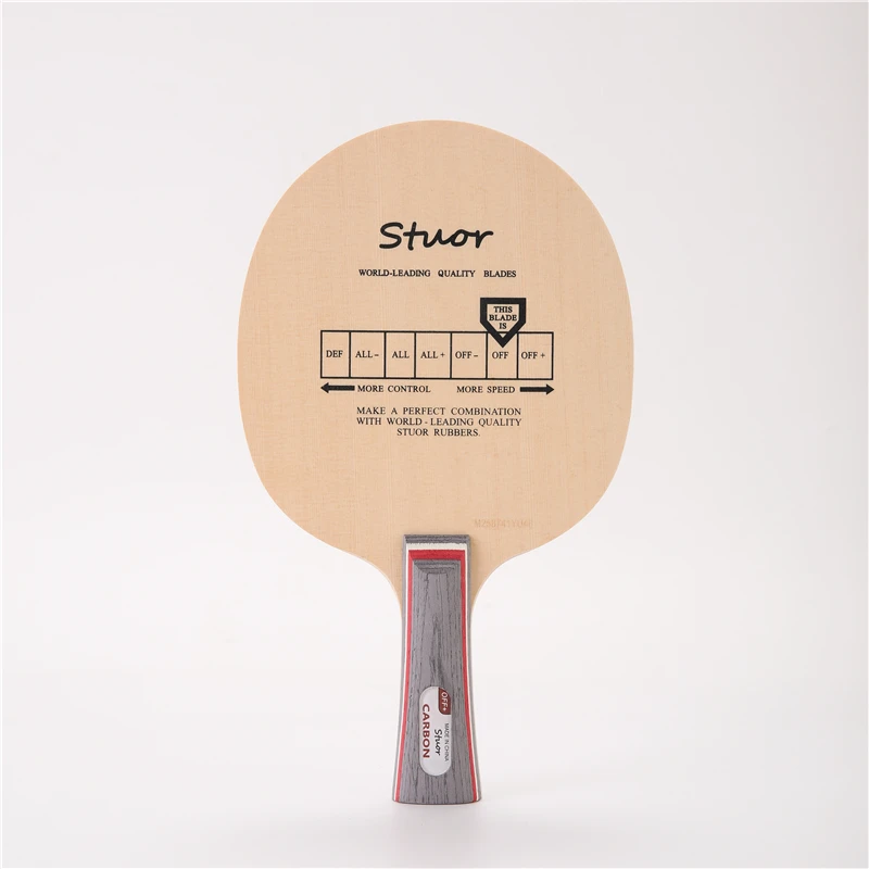 

Stuor Table Tennis Blade Hinoki Wood Ping Pong Racket 5 Layers With Built-in Carbon Fiber Paddle Racket for Fast Attack
